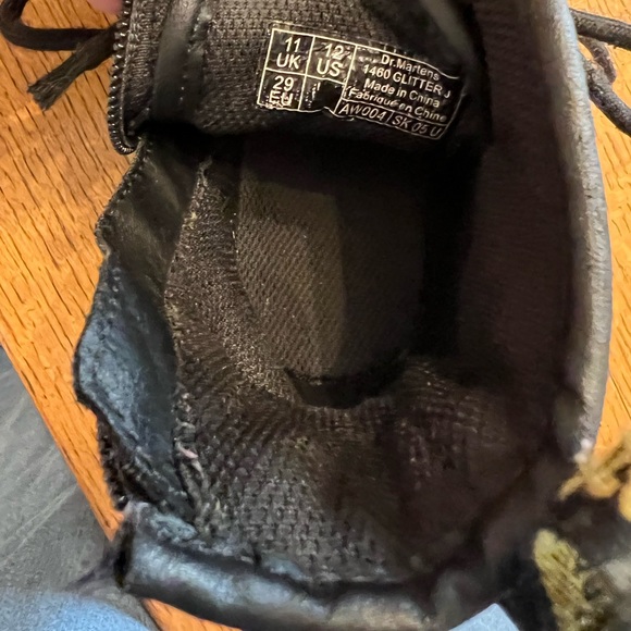 Doc marten black sparkle boots size 12 - Picture 5 of 5